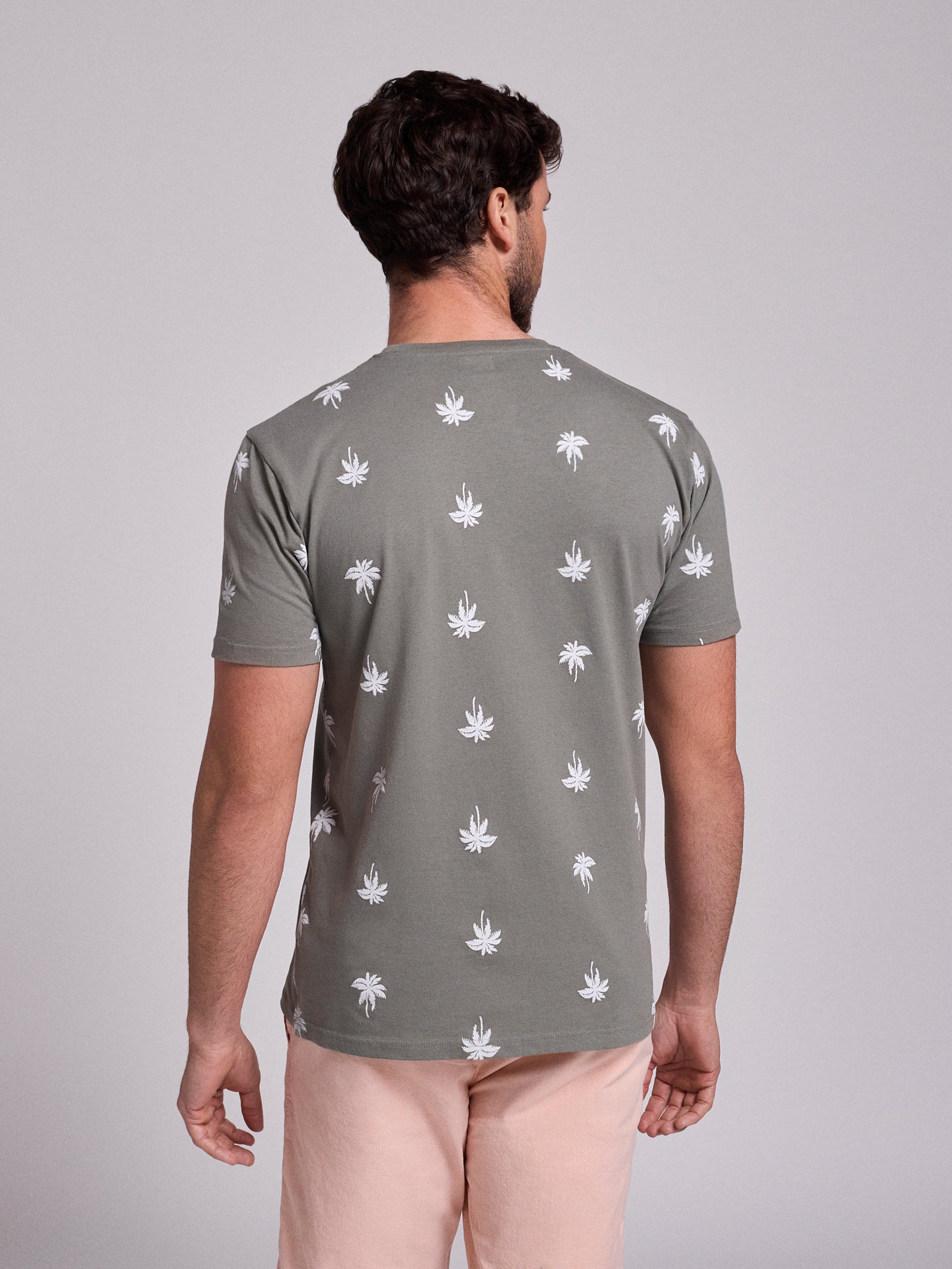 GREEN COTTON T-SHIRT SHORT SLEEVE REGULAR FIT MR. BLUE