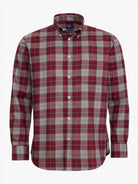 RED REGULAR FLANNEL FLANNEL SHIRT REGULAR FIT MR. BLUE