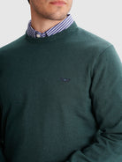 GREEN THIN PULLOVER LONG SLEEVE REGULAR FIT MR. BLUE
