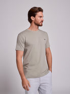 GREEN COTTON T-SHIRT SHORT SLEEVE REGULAR FIT MR. BLUE