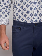 Calça Algodão Azuis Regular Fit Mr. Blue