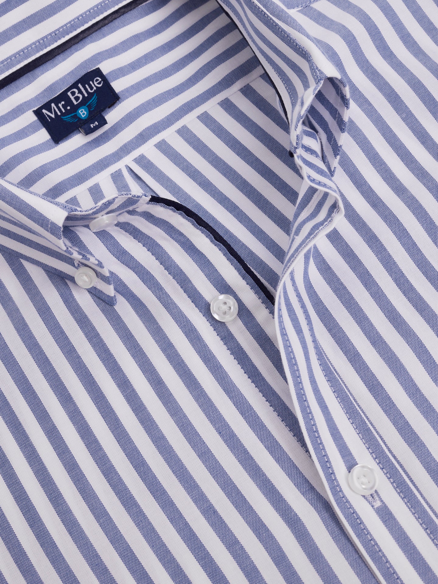 BLUE COTTON SHIRT LONG SLEEVE REGULAR FIT MR. BLUE