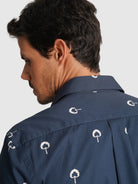 BLUE SHORT SLEEVE REGULAR FIT MR. BLUE