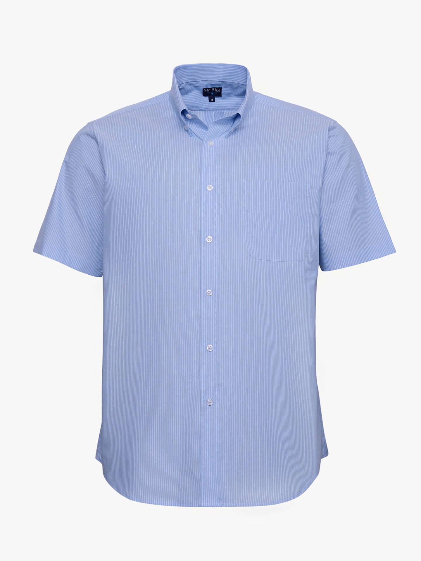 BLUE COTTON SHIRT SHORT SLEEVE REGULAR FIT MR. BLUE
