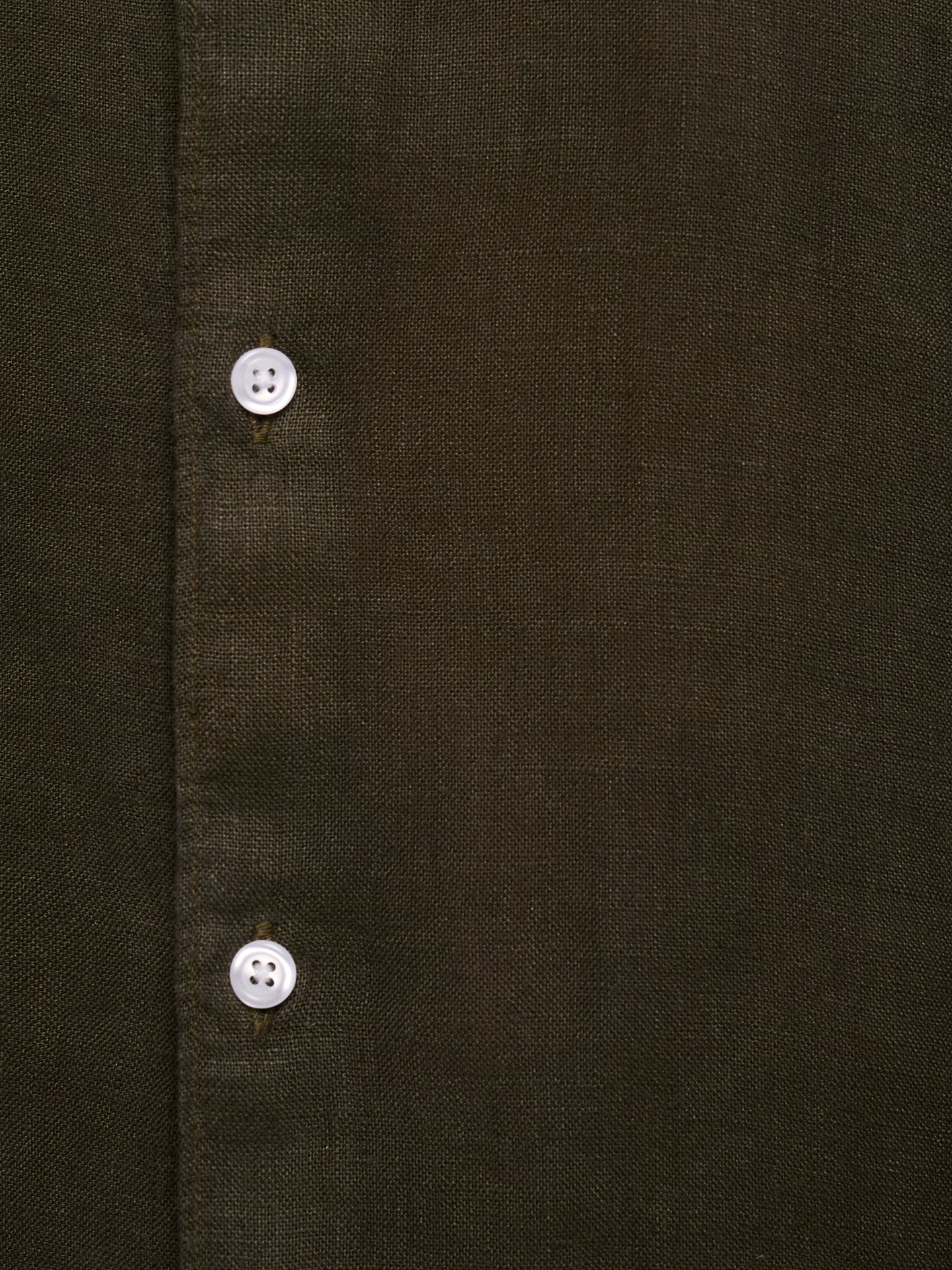 GREEN LINEN SHIRT LONG SLEEVE TAILORED FIT MARK BELLUCCI