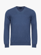 Pullovers Fino Decote em V Mr. Blue