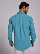 BLUE COTTON SHIRT LONG SLEEVE REGULAR FIT MR. BLUE