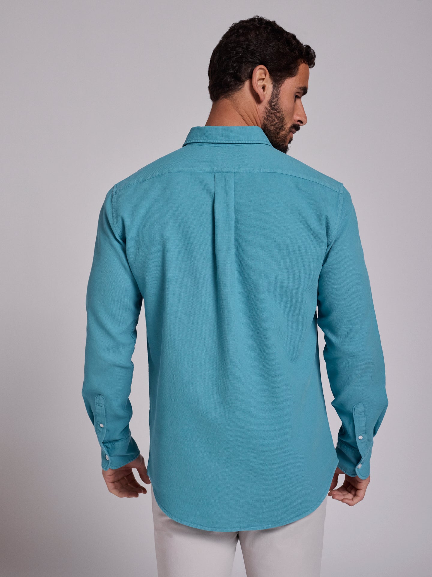 BLUE COTTON SHIRT LONG SLEEVE REGULAR FIT MR. BLUE