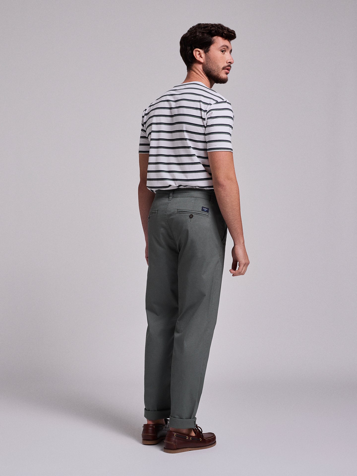 Calça Algodão Verdes Regular Fit Mr. Blue