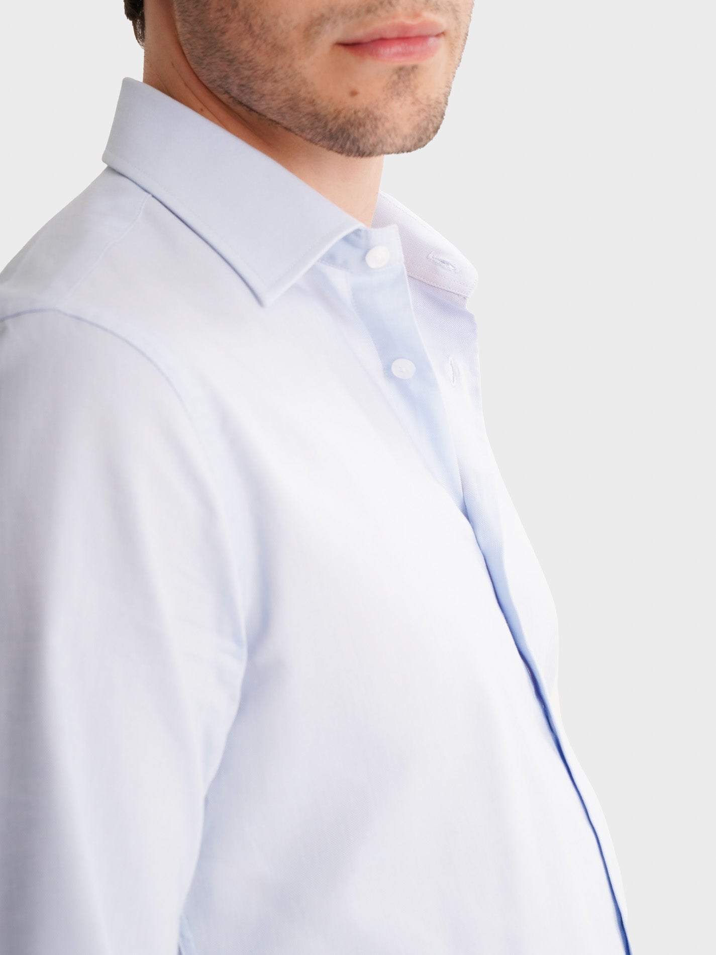 BLUE SLIM FIT MR SHIRT. BLUE