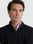 BLUE CASHMERE PULLOVER LONG SLEEVE REGULAR FIT MR. BLUE