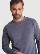 BLUE COTTON HOODIE LONG SLEEVE REGULAR FIT MR. BLUE