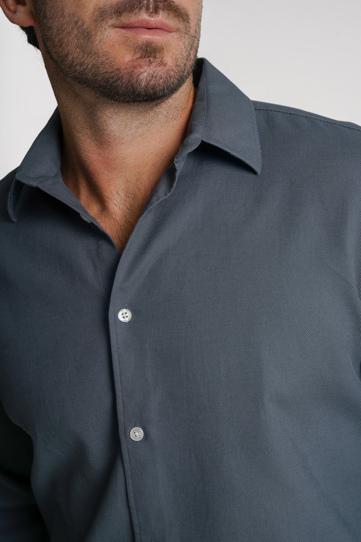 CAMISA ESTRUTURADA TAILORED FIT VERDE LISA MR. BLUE