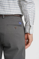 CALÇAS ALGODÃO SLIM FIT CINZENTAS LISAS MR. BLUE
