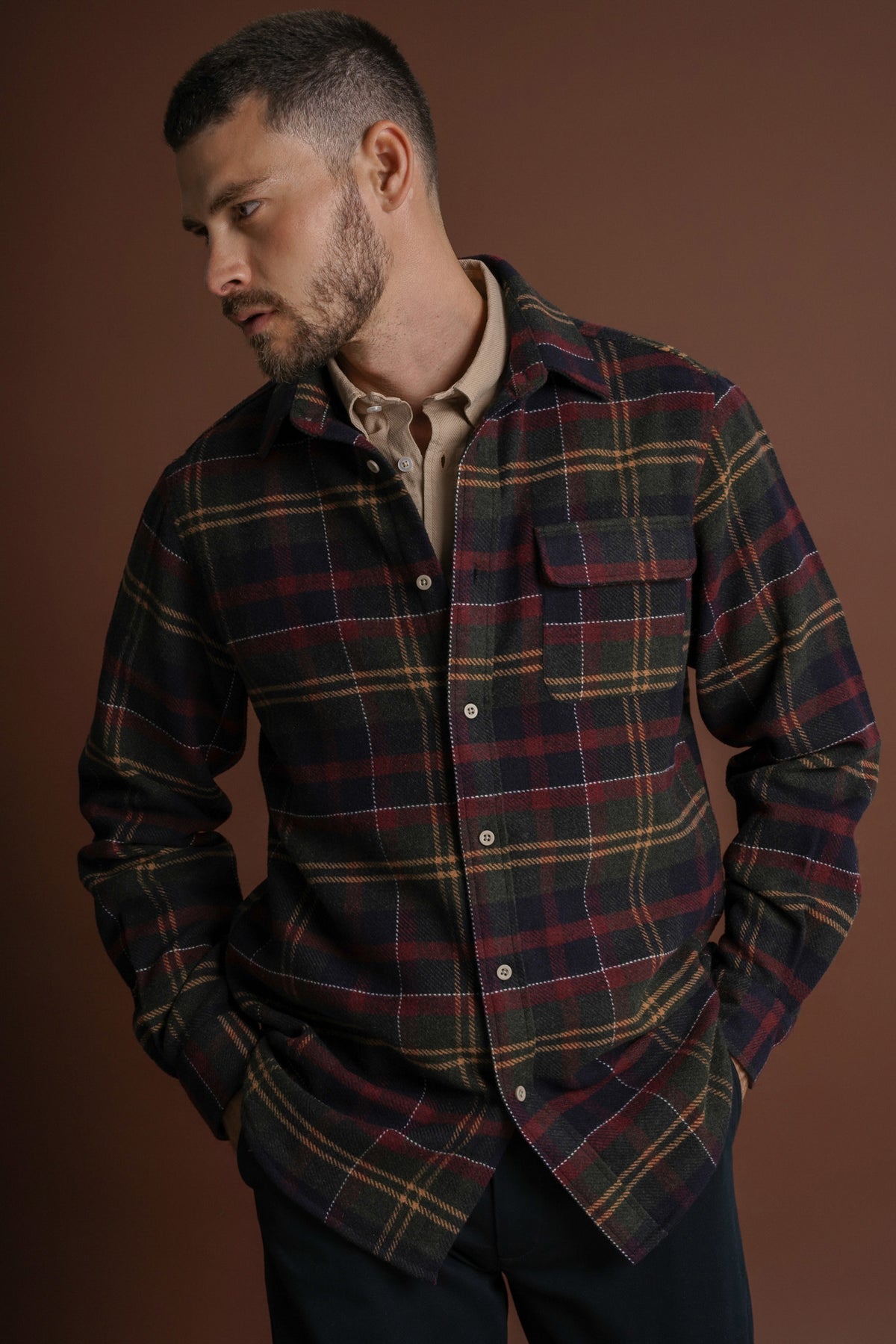 SOBRECAMISA LÃ REGULAR FIT AZUL AO QUADRADO MR. BLUE