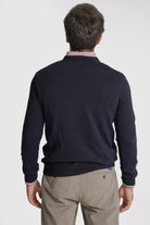 PULLOVER LÃ REGULAR FIT AZUL LISO MR. BLUE