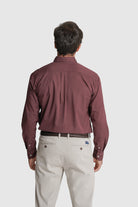 CAMISA ALGODÃO REGULAR FIT ROSA LISA MR. BLUE