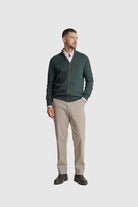PULLOVER CAXEMIRA REGULAR FIT VERDE LISO MR. BLUE