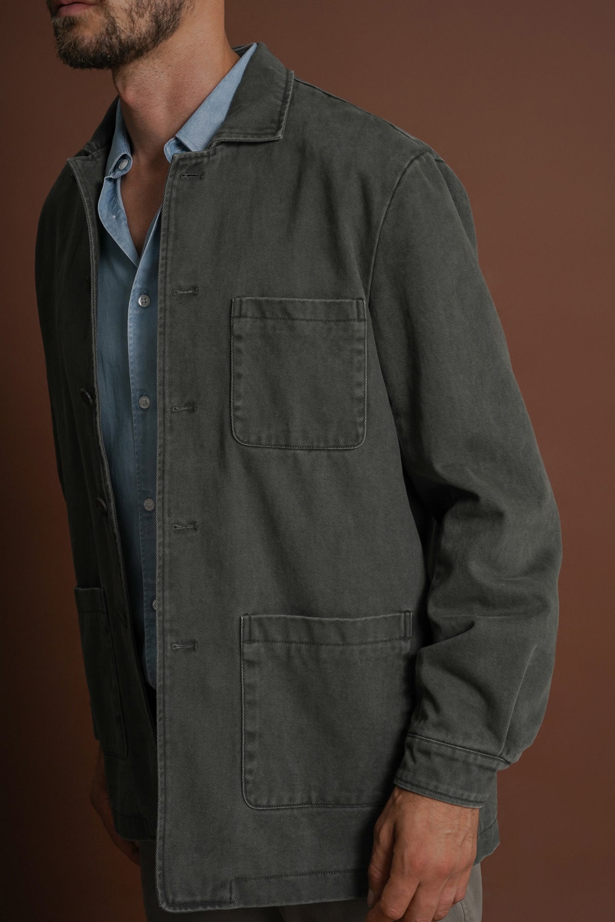 BLUSÃO ALGODÃO VERDE LISO MARK BELLUCCI