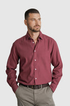 CAMISA PIQUET REGULAR FIT BORDEAUX LISA MARK BELLUCCI