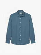CAMISA LINHO TAILORED FIT AZUL LISA MARK BELLUCCI