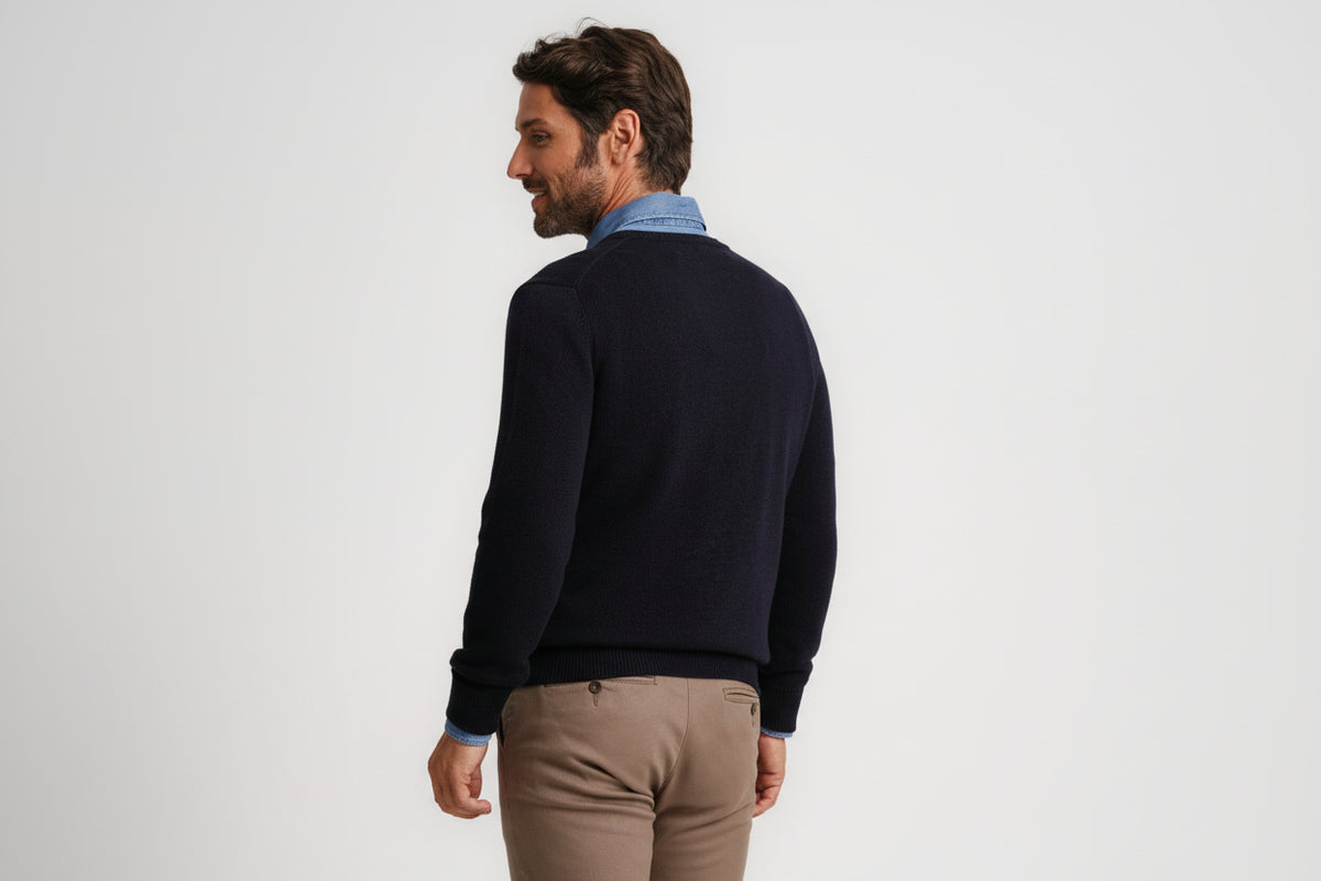 Mr. Blue Thick Wool Pullover