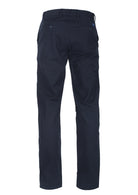 Dark blue regular fit cotton chino pants - Mr Blue