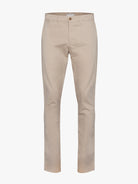 Calças Chinos Regular Fit Twill Beges Mr. Blue