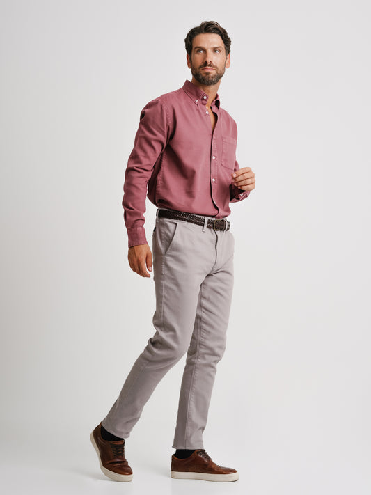 Regular Fit Structured Shirt Red