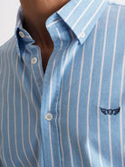 Mr. Blue Regular Fit Oxford Blue Shirt
