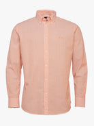 Regular Fit Seersucker Orange Mr. Blue Shirt