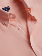 Mr. Blue Orange Regular Fit Herringbone Shirt