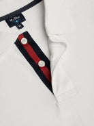 Polo Regular Fit Piquet Branco Mr. Blue