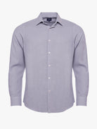 Camisa Slim Fit Linho Azul Mr. Blue