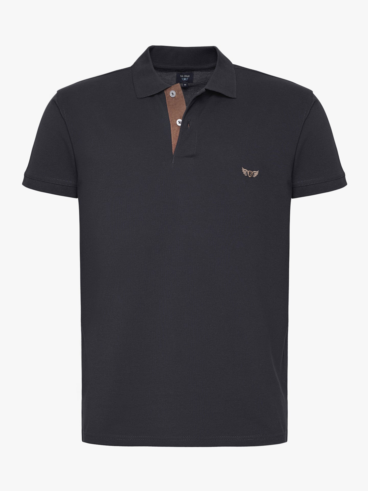 Polo Regular Fit Piquet Azul Mr. Blue