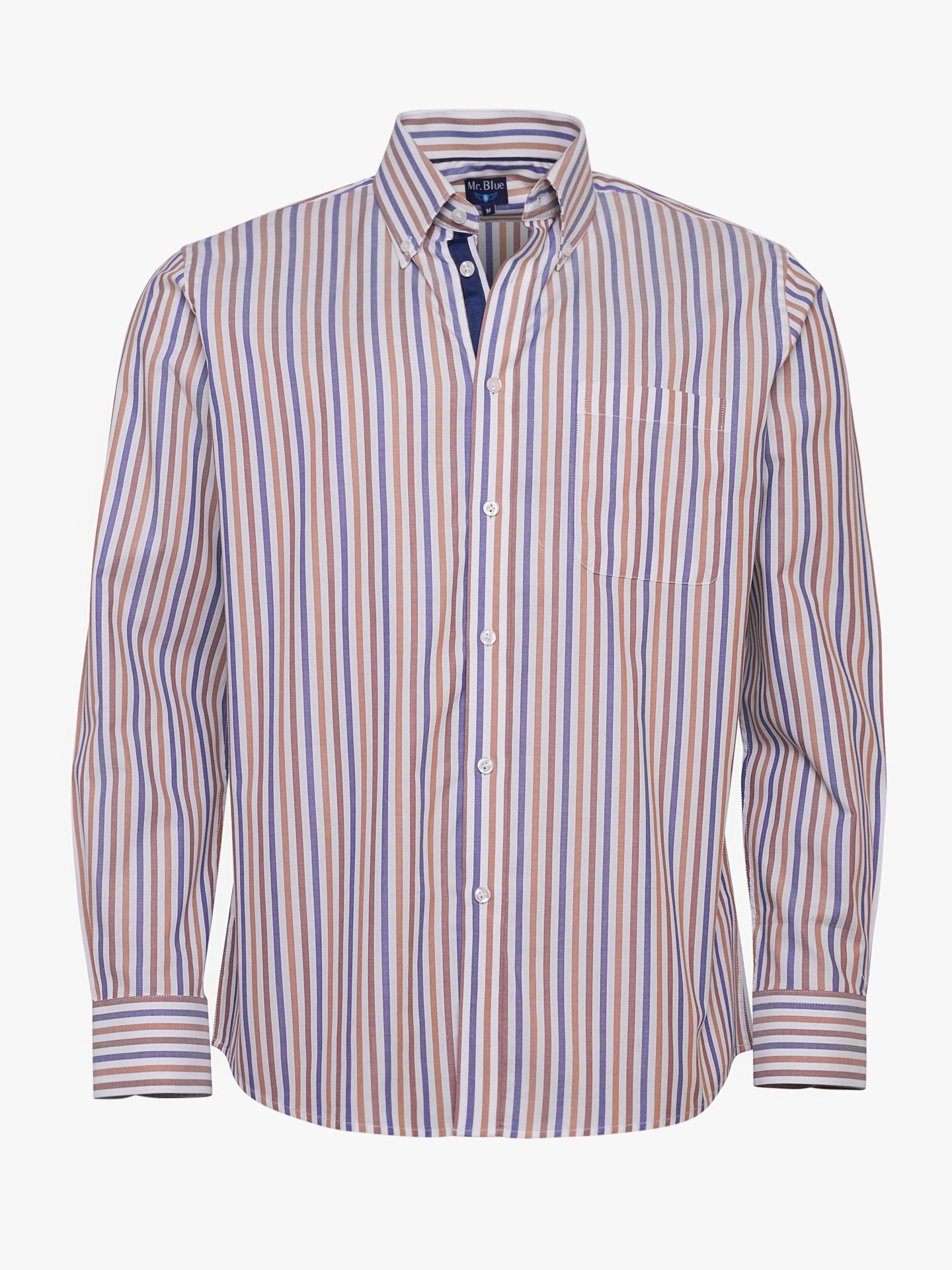 Brown Mr. Blue Regular Fit Oxford Shirt