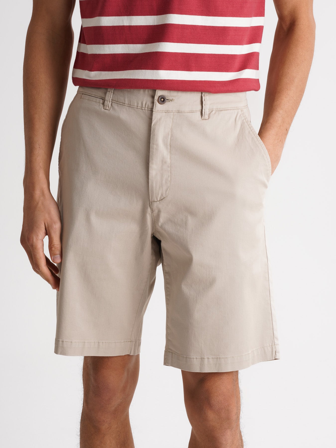 Regular Fit Beige Mr. Blue Shorts