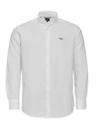 Regular Fit White Structured Shirt Mr. Blue