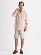 Regular Fit Seersucker Orange Mr. Blue Shirt