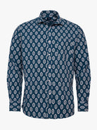 Camisa Regular Fit Linho Azul Mr. Blue